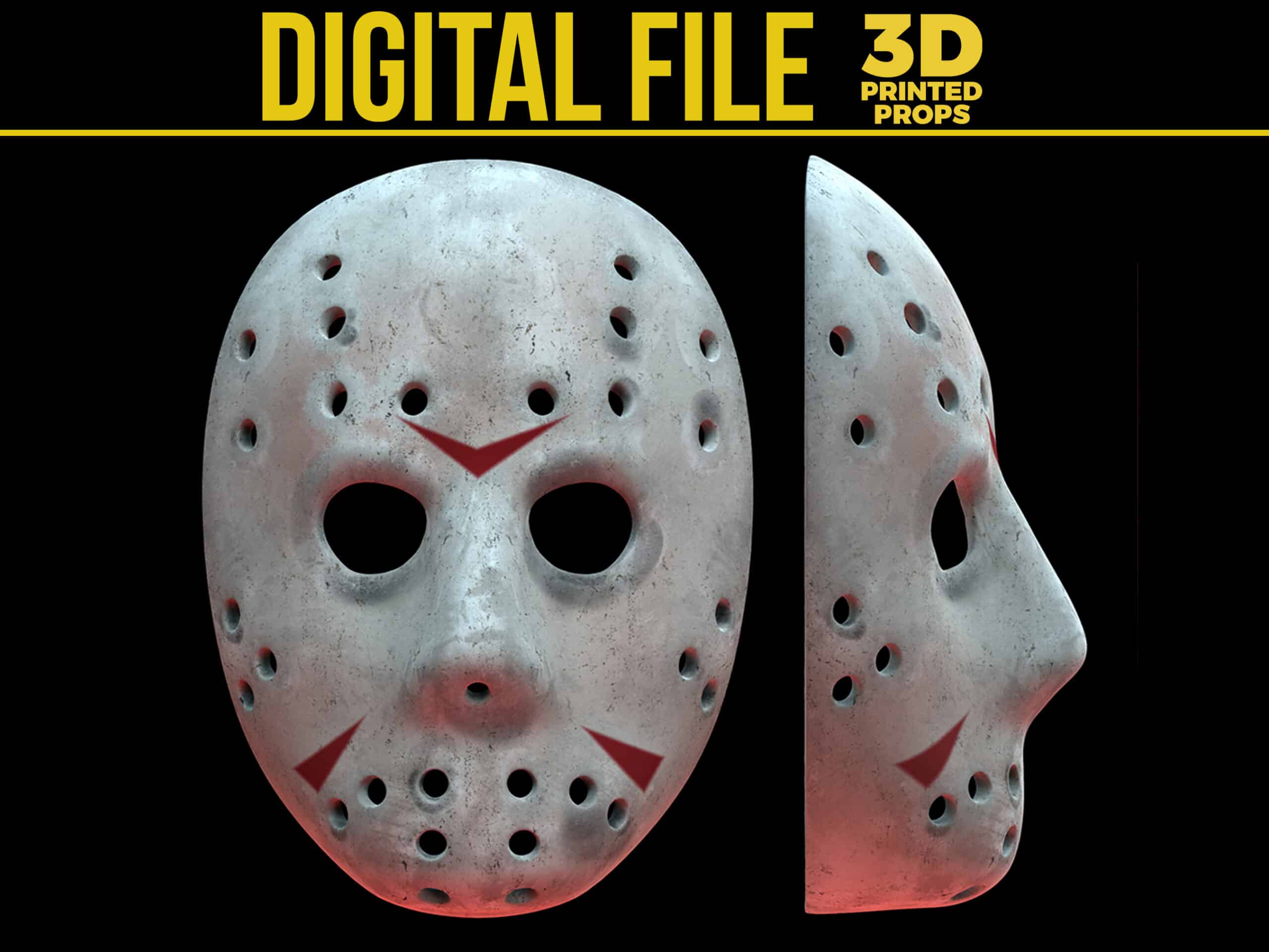 Jason Voorhees Mask 3d Printed Props