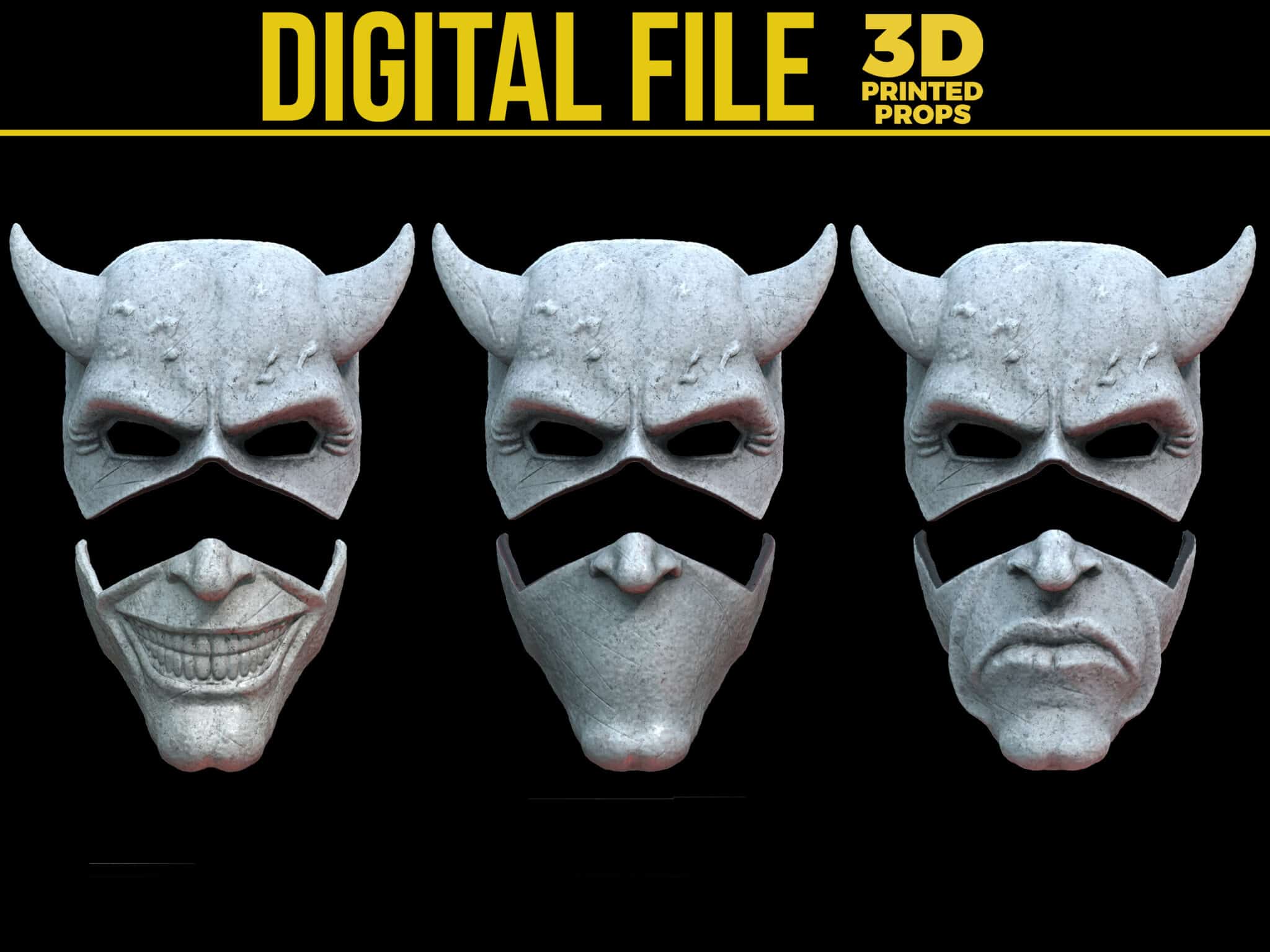 3D Printing The Grabber Mask From The Black Phone 3D PRINTED PROPS